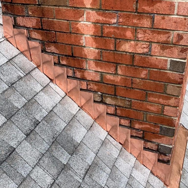 Copper Chimney Flashing