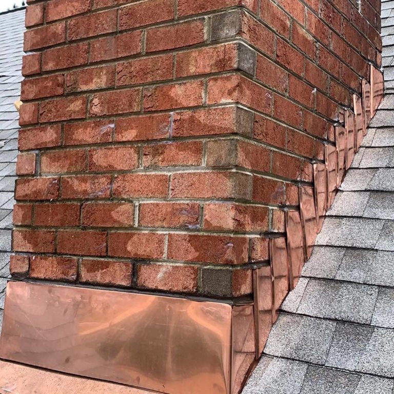 Copper Chimney Flashing