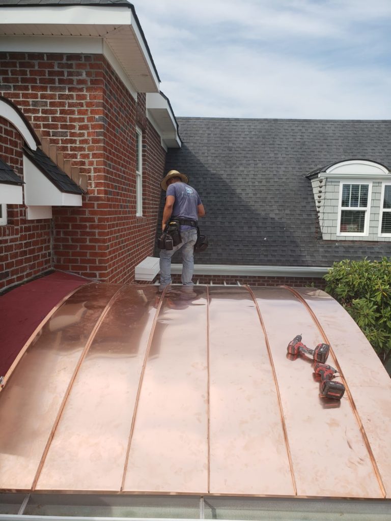 Copper Metal Dormer Replacement