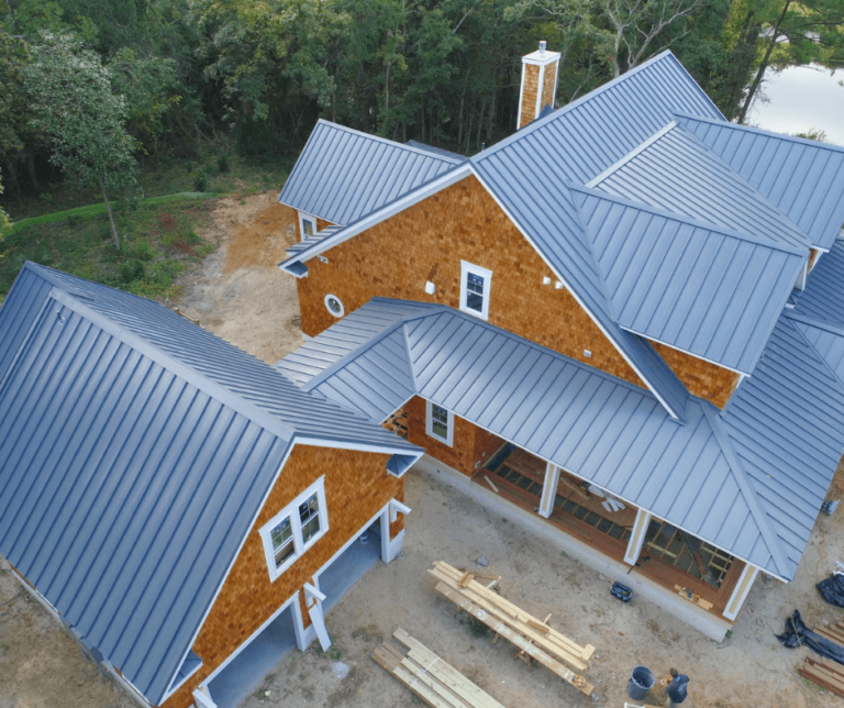 Expertly installed aluminum metal roof in Wilmington, NC.