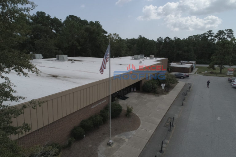 TPO roof with insulation and metal roof on a Wilmington, NC community center.