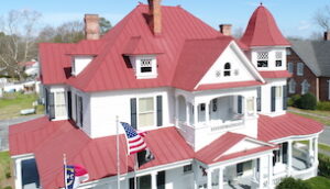 Red metal roof coating