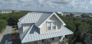 White metal roof